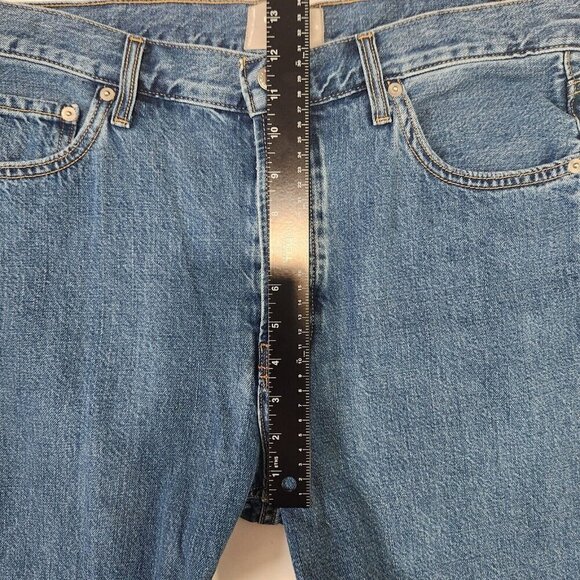 Everlane The Summer Slouch Jeans Womens 29 Blue Button Fly Cotton Blend Relaxed - Picture 6 of 12